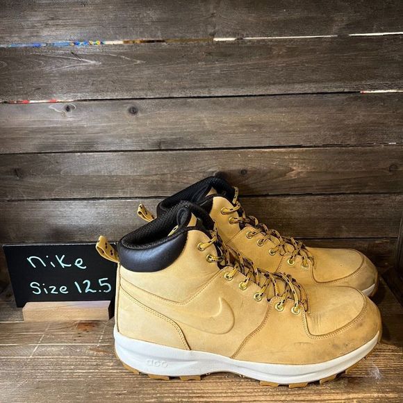 Mens Nike Manoa Drake 454350-700 Brown Leather Hiking Shoes Sneakers Size 12.5 D - Picture 1 of 9